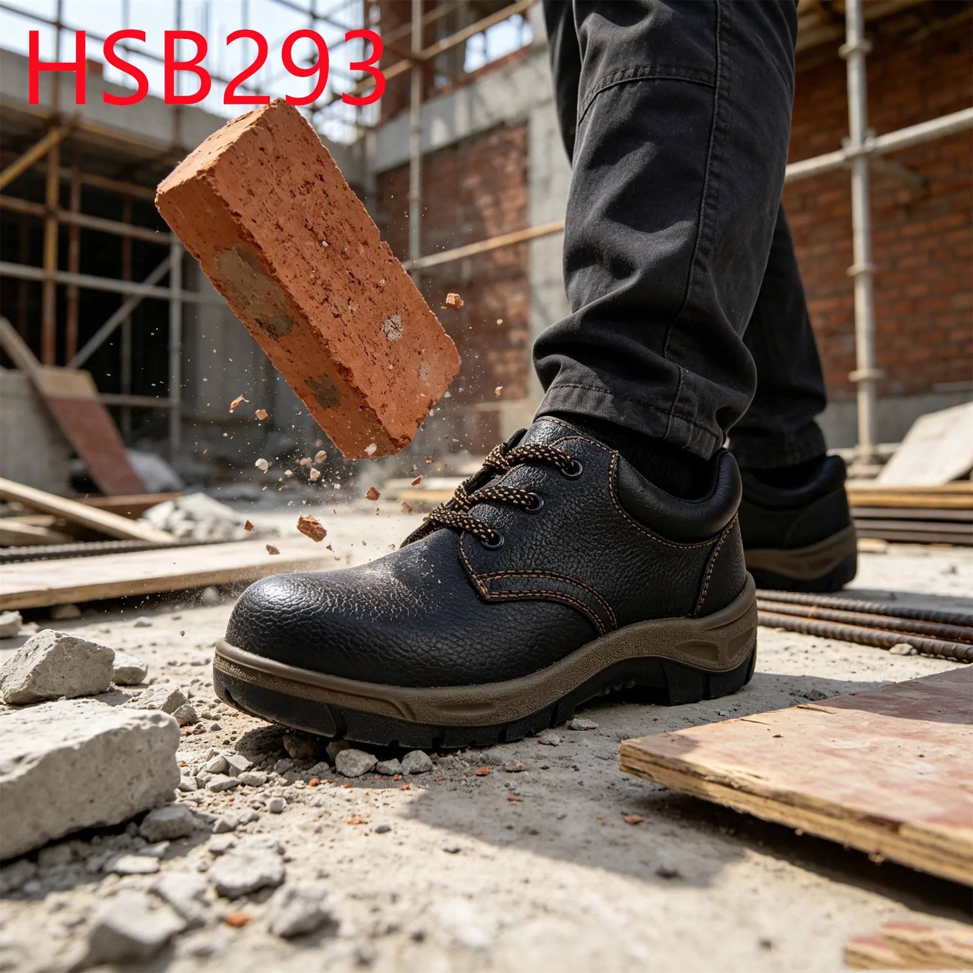 HY,freight Work Scratch Proof Embossed Hua Singh Work Boots Factory Price Anti-acid&alkali Outsole Unisex Safety Footwear HSB293