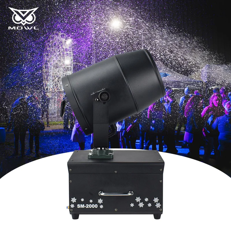 2000W DMX Rotating Artificial Snow Flower Spraying Machine for Dj Christmas Festival Party Events