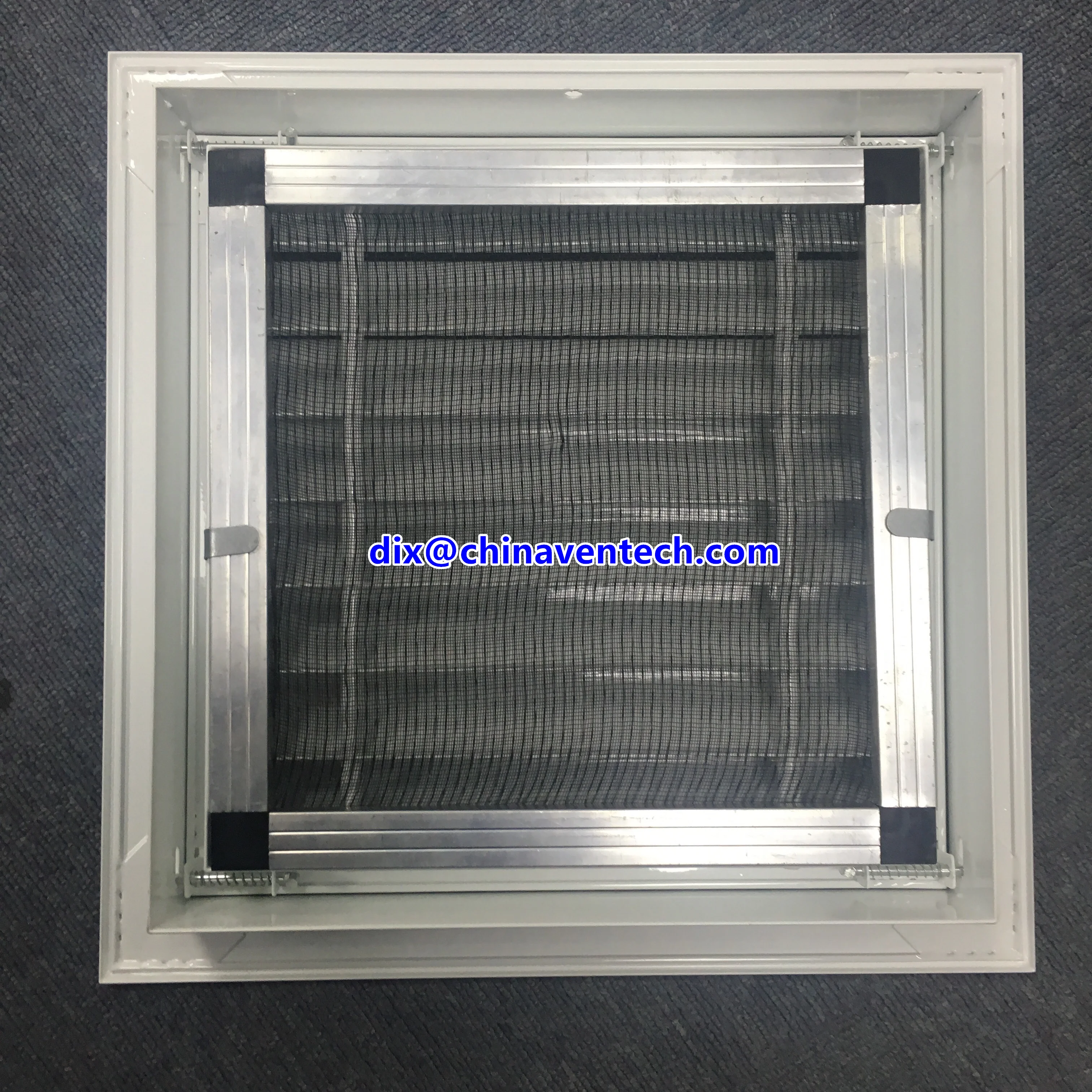 Hvac ventilation access door type hinged return air grille with filter