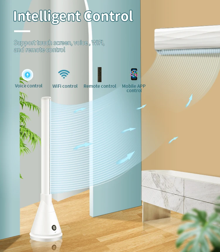Ceramic Heating Bladeless Tower, Electric, Plastic - detail 14