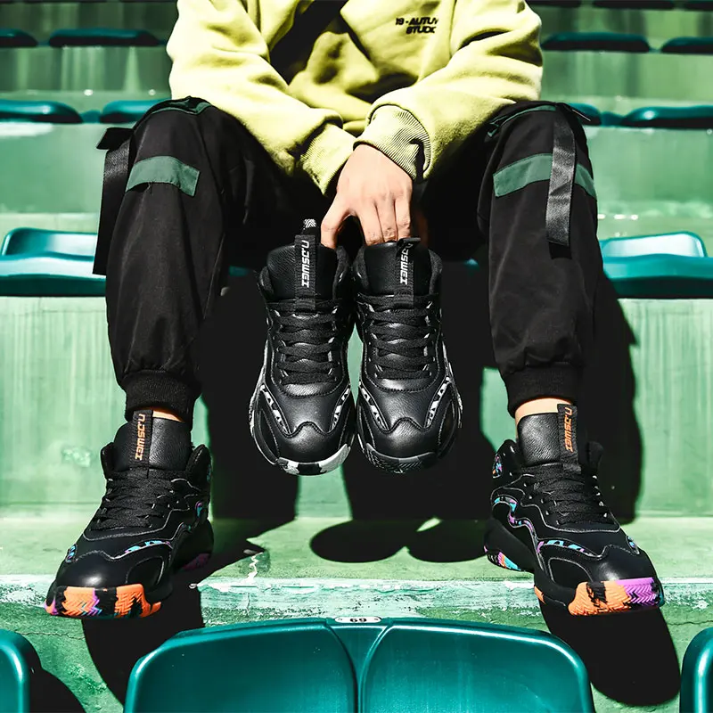 Спортивная обувь, мужские кроссовки для бега, новые мужские баскетбольные ботинки, теплые зимние ботинки