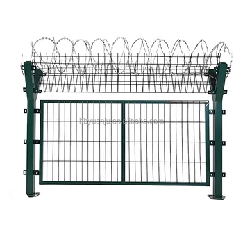 Y Post Airport Fence Concertina Razor Perimeter Metal Anti Climb Boundary Security Panel Fence Airport prison fence