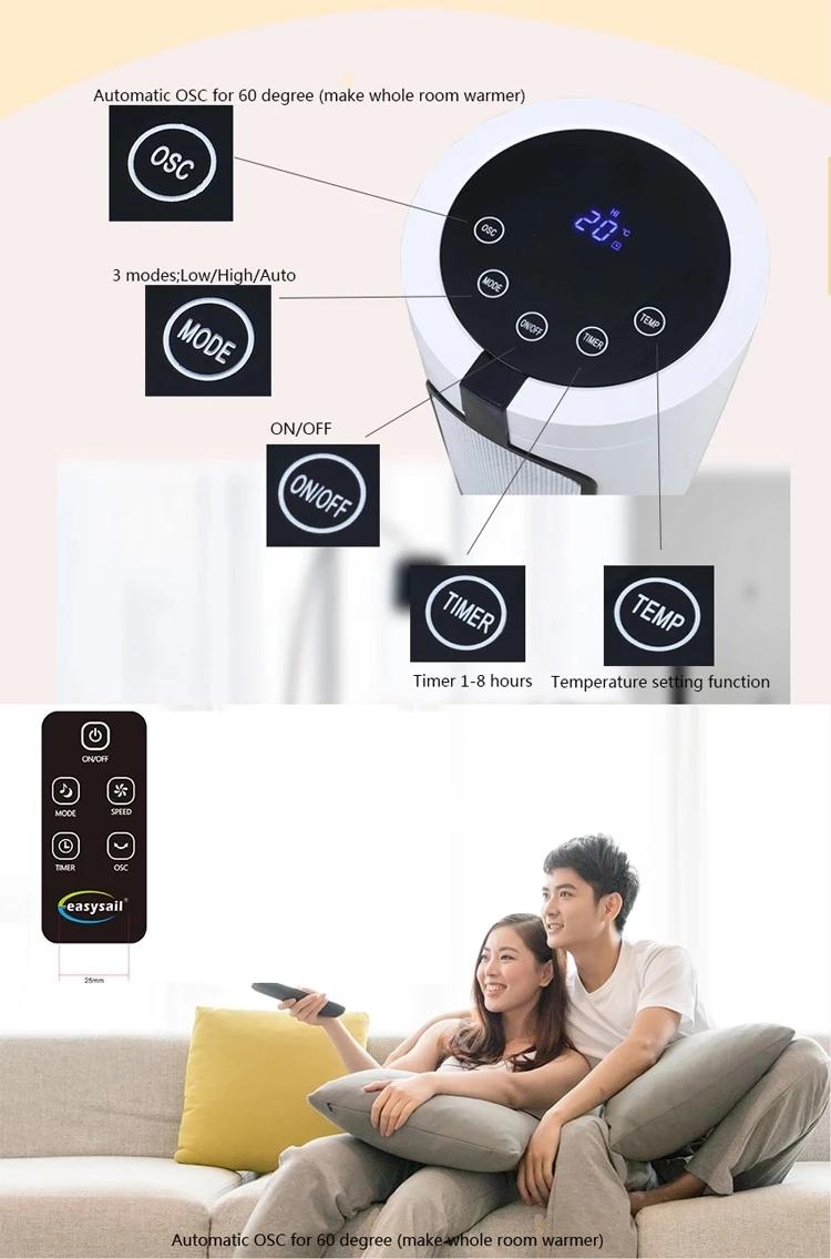 High Quality Good Performance Hot Selling Classic Portable Smart Space Heater