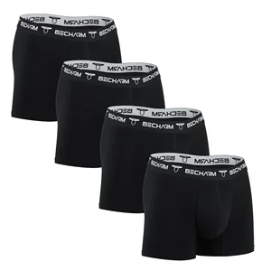 Mens In Stock Underwear Cotton Spandex Boxer Shorts Men's Boxer Briefs Shorts Lowest Price Mens Underwear