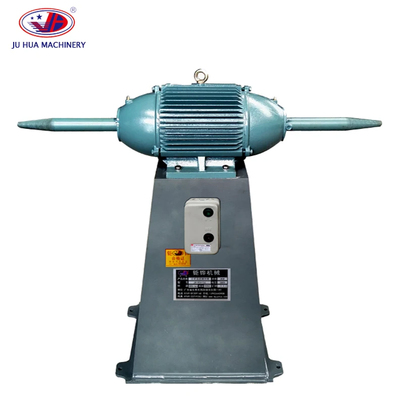 JUHUA Powerful Bench Buffer Polisher Bench Polishing Buffing Belt Grinder Machine