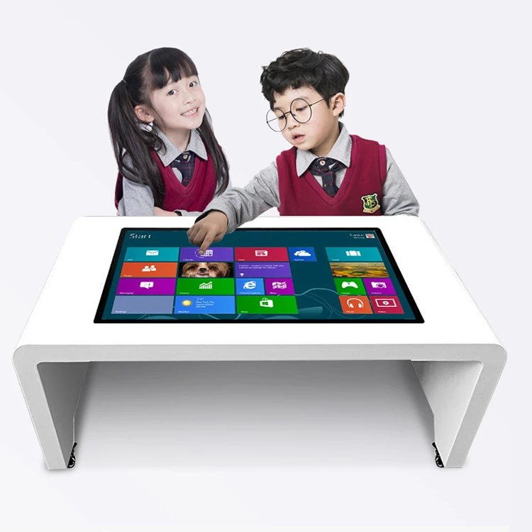 Poling Kiosk Display Android School 43 Inch Smart Coffee Dinning for Hotel Restaurant Taking Order Table Top With Touch Screen