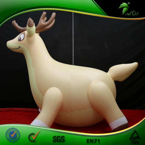 Inflatable Custom Squeaky Fat Deer Ride on Deer Toy Animal