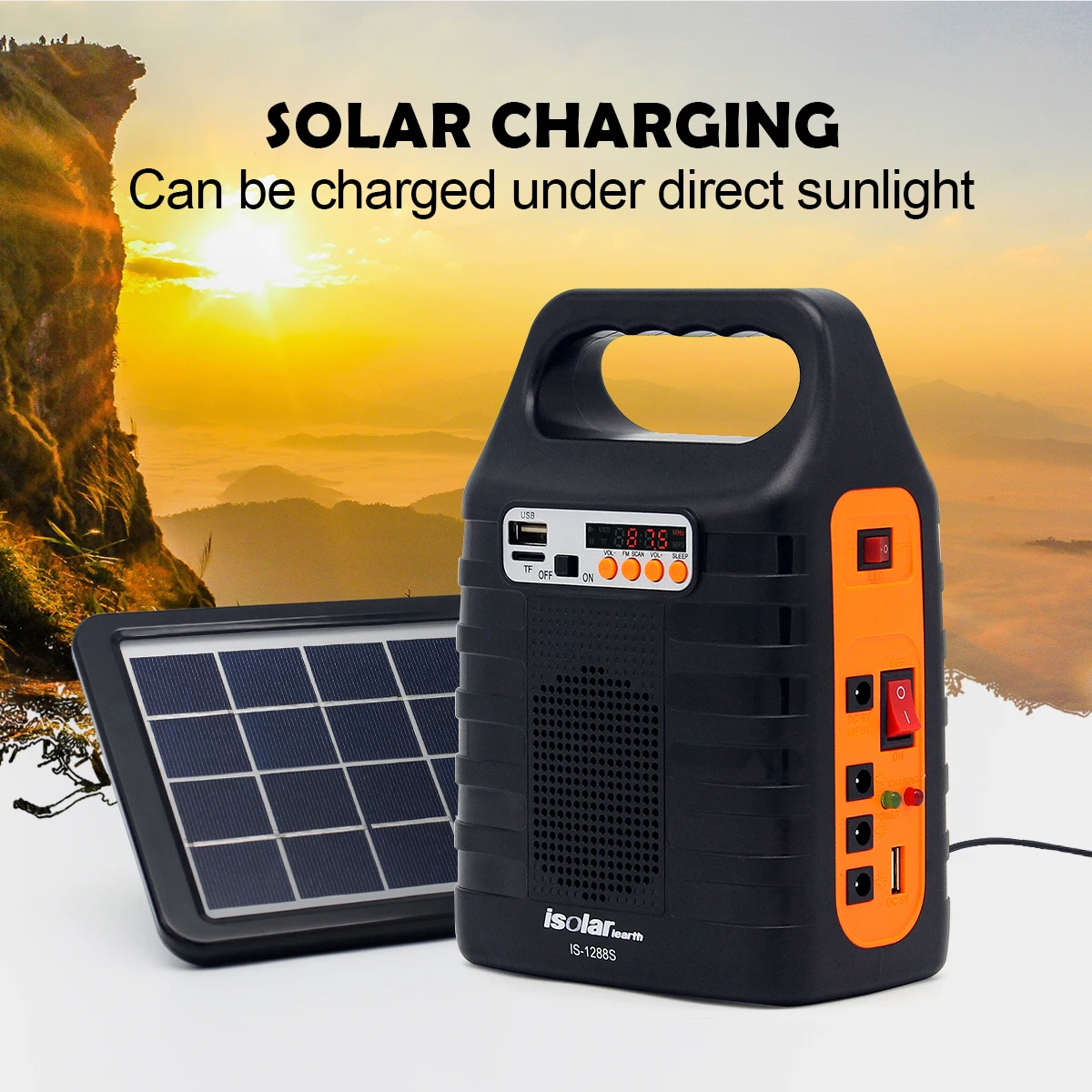 Mini USB Radio Speaker Portable  Off Grid Home Kit Solar Energy Panel Kit Mini Solar Light Kits Lighting Systems