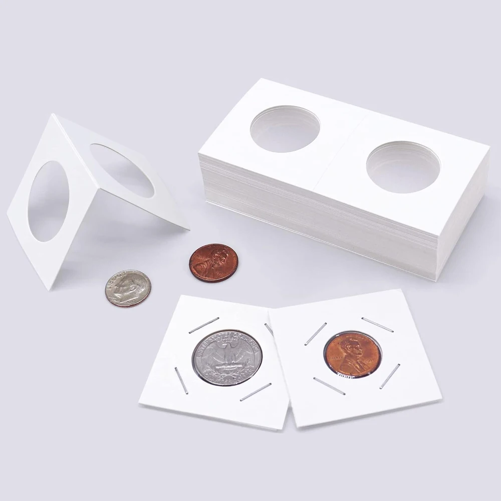 Custom 2x2 Coin Holder Flip Cardboard Coin Holders Flips Cardboard