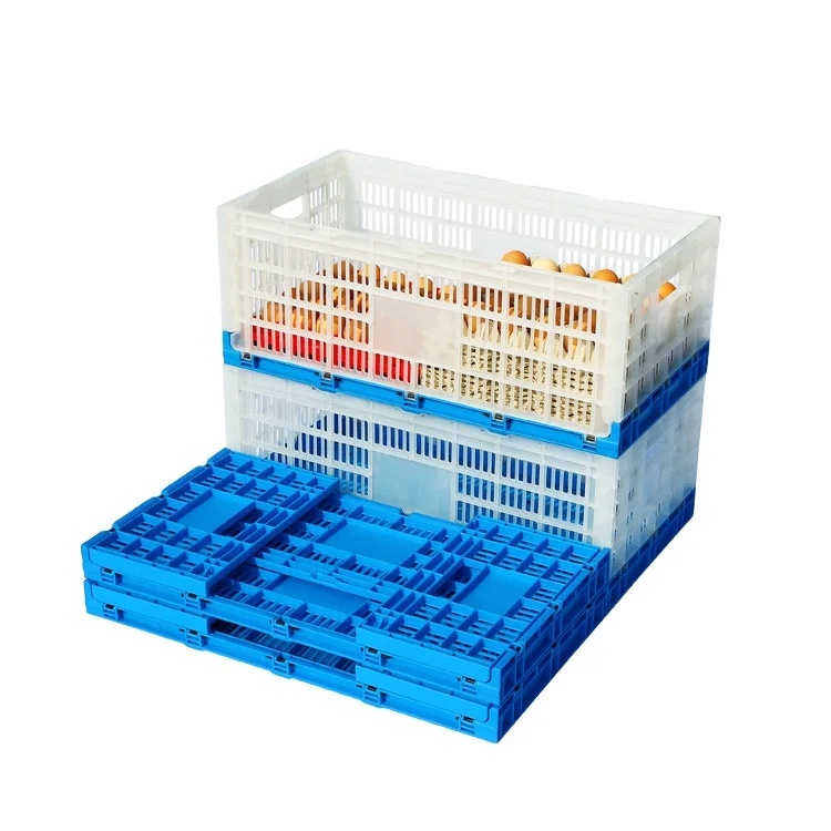 Join HDPE Plastic Foldable Transport Egg Crate Moving Tote Box Collapsible Collapsible Container Crate Collapsible Container
