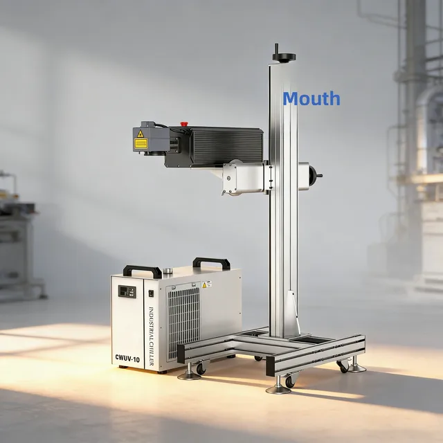 Laser Coding Machine Flying Conveyor-Line Fully Automatic Production-Date CO2 Fiber UV Marking Inkjet Printer China No Warranty 4