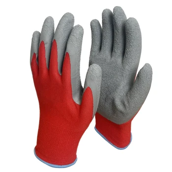 Fast Delivery knitted latex coated crinkle hand manufacturers in china  neoprene medical gloves safety gloves for work
