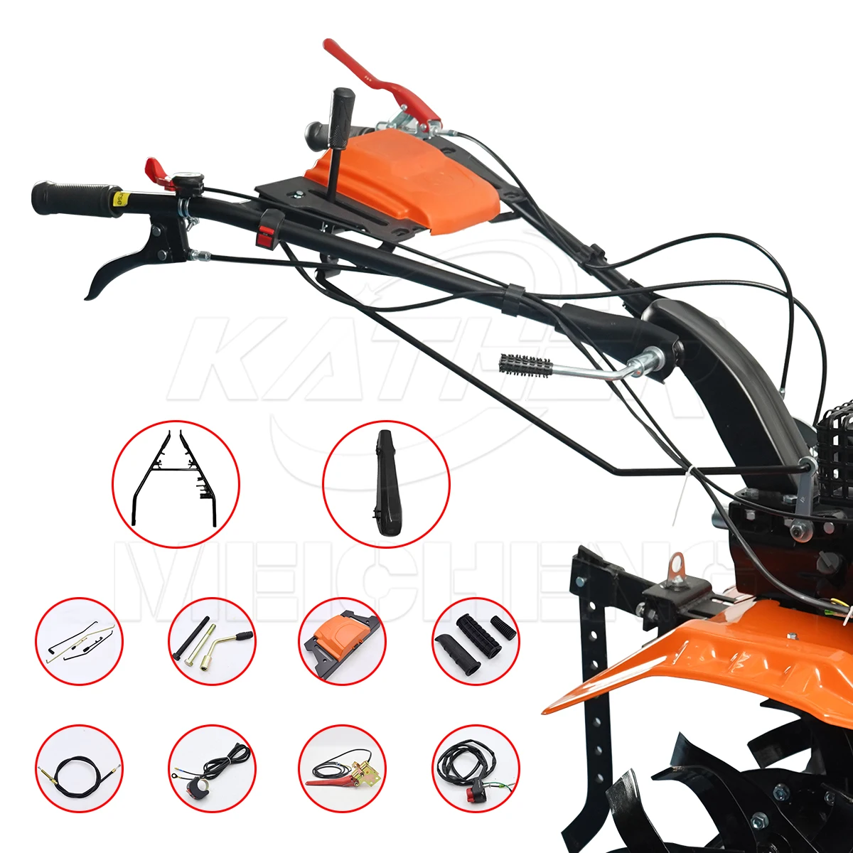 أجزاء KATHER OEM حسب الطلب لمحراث التربة، قطع غيار المحراث الكهربائي، إكسسوارات الآلات الزراعية، مجموعة ذراع رفع المحراث الصغير