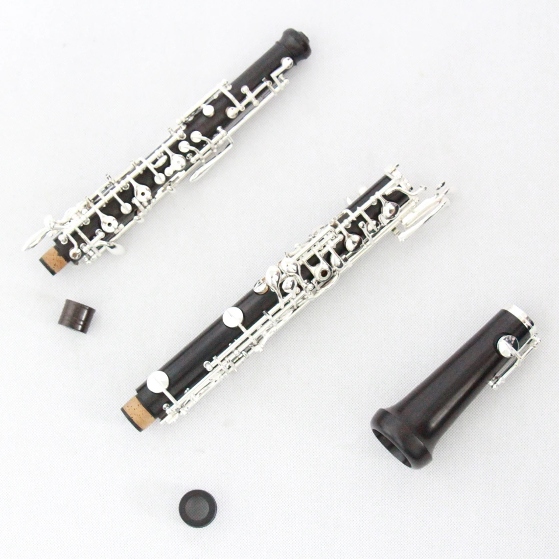 OEM High Quality Chinese C Tone Ebony Wood with Silver Plated Oboe