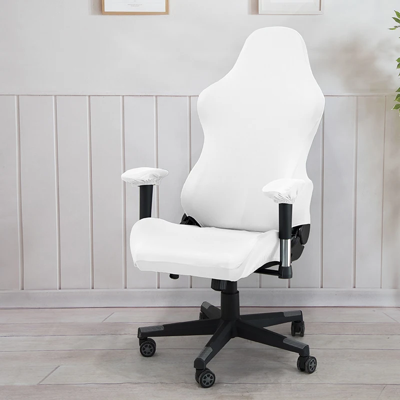 Custom Cheaper Price High Elastic Solid Color Game Gaming Chair Cover Fitted Chair Cover