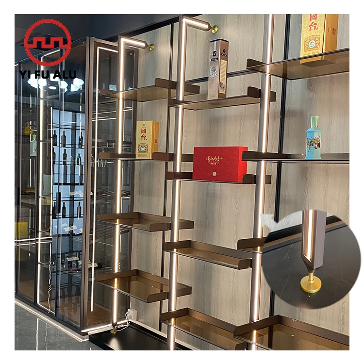 Aluminum Pole Closet Aluminium Column Shelving Systems Wall Pole System