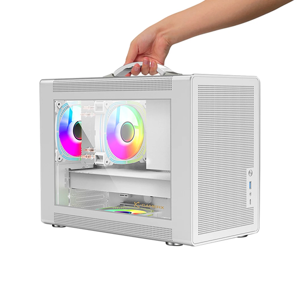 STOCK MicroATX Mini ITX Case - White Mid Tower with Window
