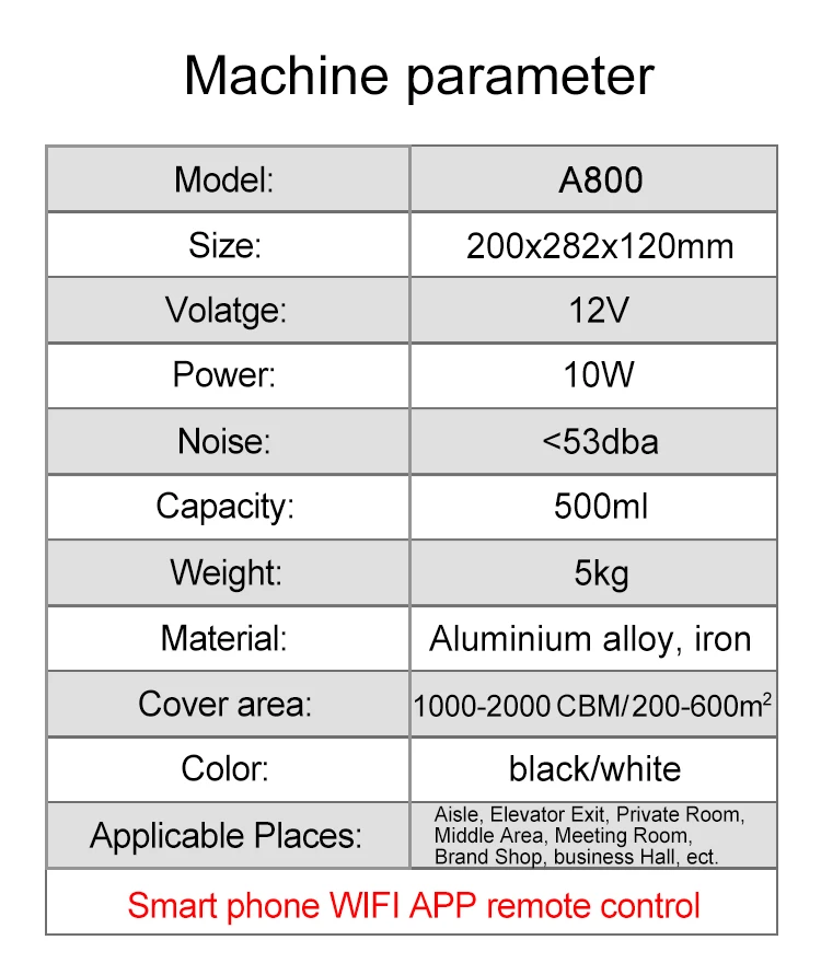 HVAC hotel lobby cool fogger scent diffuser machine fragrance machine scent marketing hotel scent machine