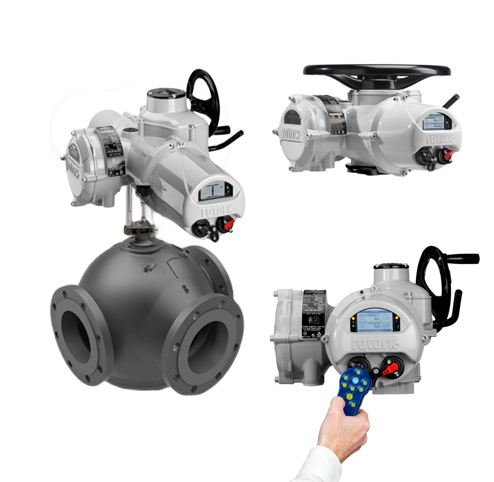 Clorius Linear Control Valve With Rotork IQ3 Range Intelligent Electric Valve Actuators Multi-Turn Valve Actuator For Rotork