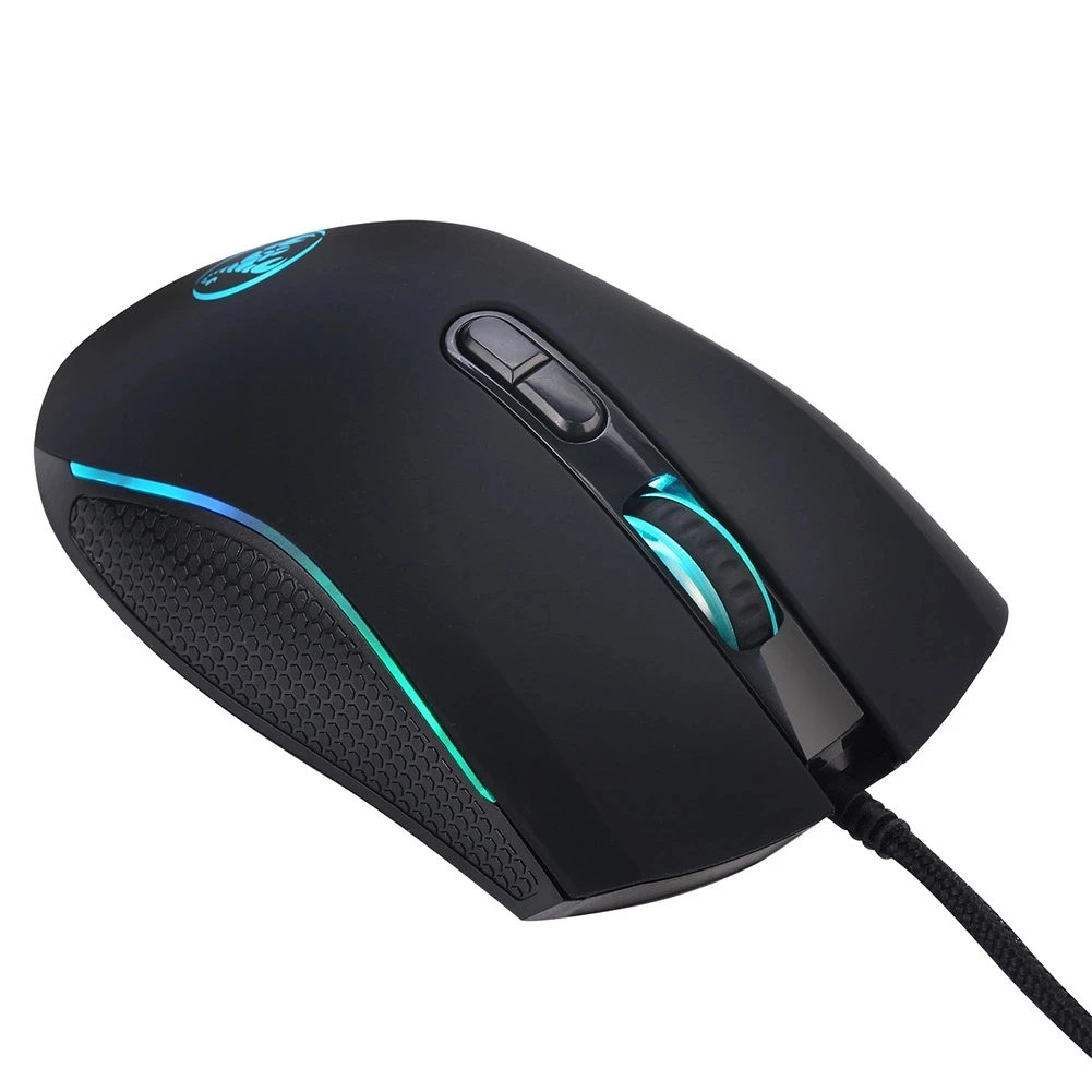 2020 Hot Selling A869 7 Colors Led Glowing Optical USB Wired Mouse Computer Accessories 7 Buttons Gaming Mouse For PC Laptop