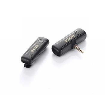 BOYA BY-WM3T2-M2 Mini Noise Cancellation Mic Charge While Using for Camera Computer 3.5mm Wireless Lapel Lavalier Microphone detail image