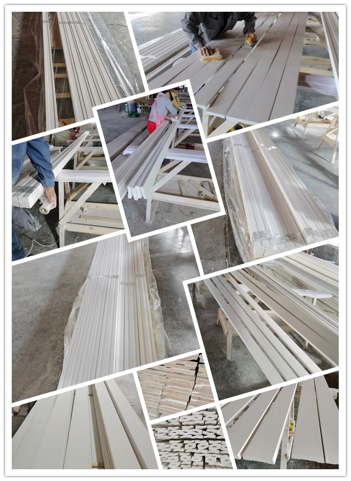 Decorative Construction Solid Wood Split Jamb Baseboard Crown Cornice