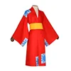 Luffys red kimono