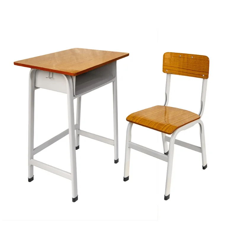 Factory Wholesale School Furniture Classroom Primary Student School Table Desk And Chair Set