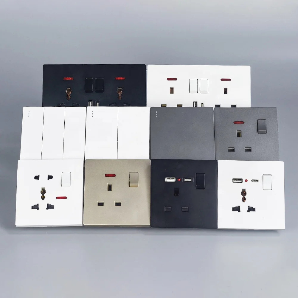Prise Murale Eurosonic 13 A – Blanc, Simple, Avec Sécurité Enfant, Pour Usage Intérieur Ou Extérieur