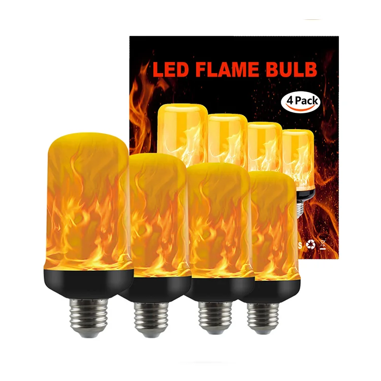 Simulation Flame Lamp LED Flame Effect Fire Light Bulbs Flickering Emulation Decor Lamp Christmas Decorationlights Light
