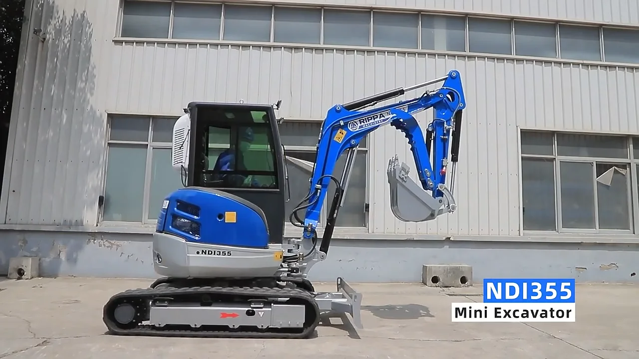 Rippa Cheapest Small Digger Excavators Machine Micro Bagger 1.2 Ton 3