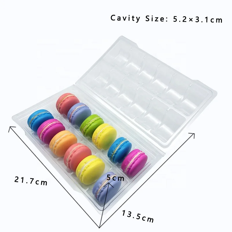 Macaron Clamshell Packaging for 10,12,18,20,35 and 50  Macarons