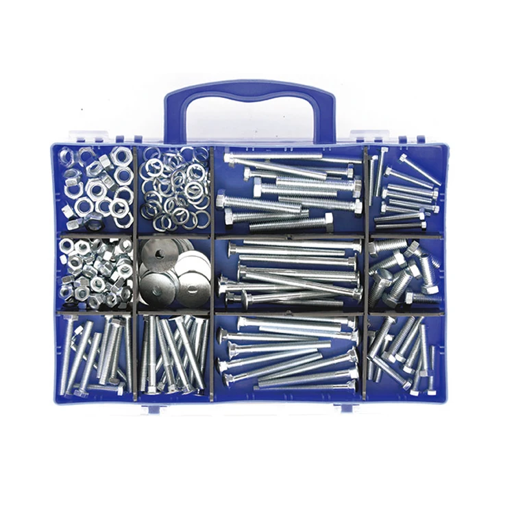 BSCI Approved China Factory Hardware 650PC Nut Bolt Washer Assortment