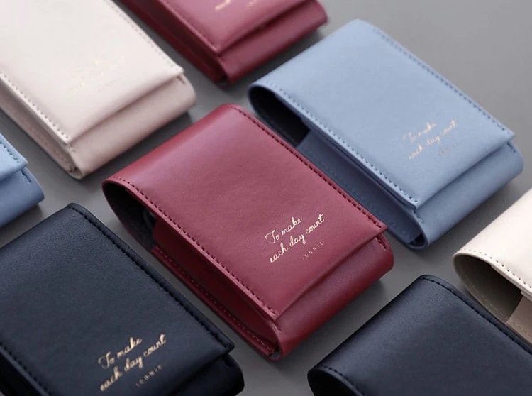 Customized Hermes Lipstick Case - Leather Pouch with Mirror