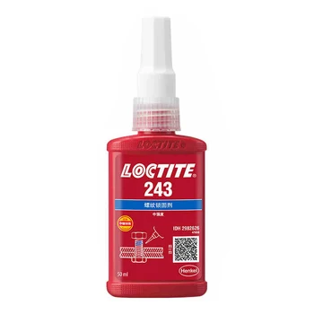 Good Sealing Performance Medium Strength Detachable High Temperature Resistant 50ml Loctite 243 Blue Liquid Thread Locker