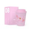 pink coffee cup 8oz