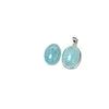 Pietra 13x18mm Semplice Pendente in Argento