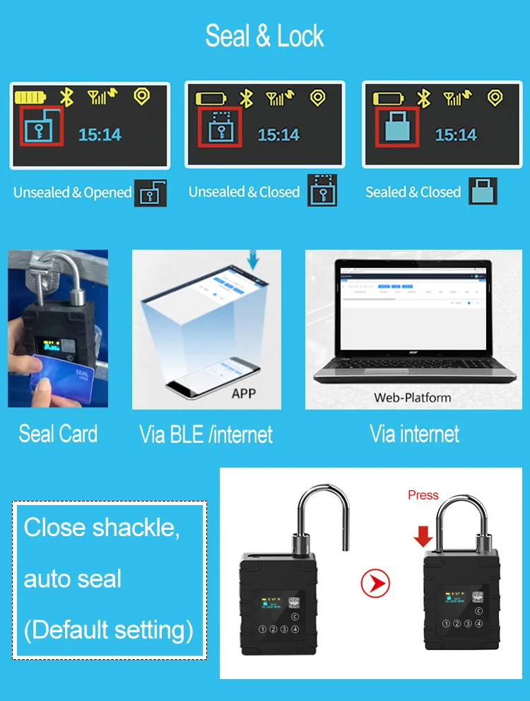 G300p Gps Tracker Smart Lock Password Intelligent Monitor Padlock Buy