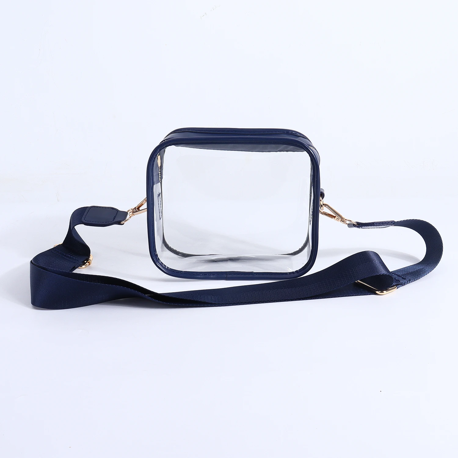 Keymay DIY Waterproof Transparent PVC Clear Messenger Bag Stadium Phone Purse Women Crossbody Clear Bag Stadium Approved