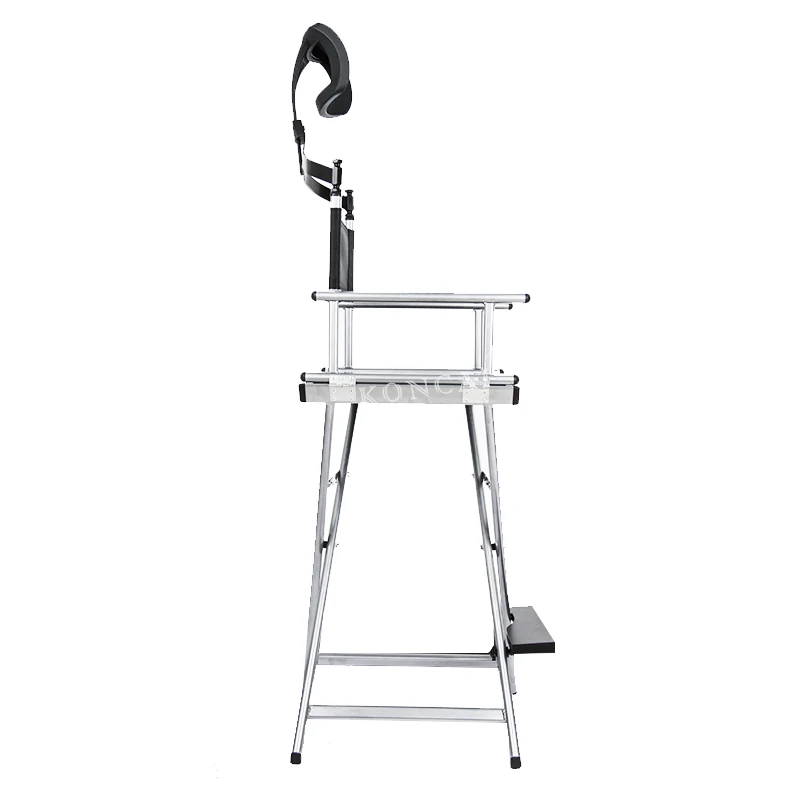 FAMA Factory Portable Custom Folding Professional Aluminum Telescopic Directors Barber Makeup Artist Chair With Headrest