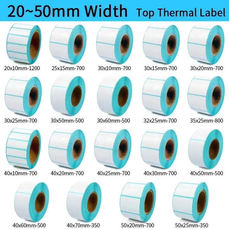 60x40 40x30mm Self Adhesive Direct Thermal Sticker Paper Barcode ...