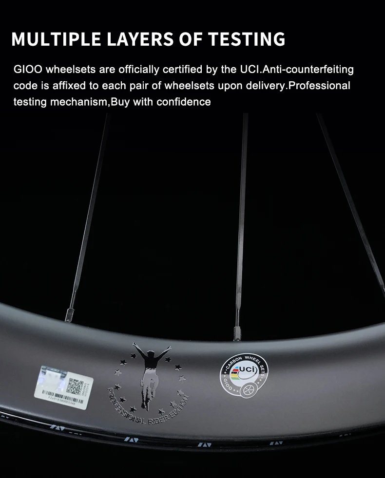 GIOO FS PRO Carbon Bike Wheels - Premium Quality Disc Brakes