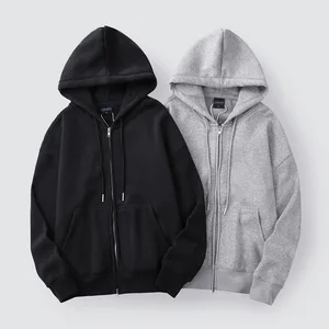 Men's Autumn Winter Thickened Fleece Pullover Hoodie Casual Solid Color Cotton Sweatshirt Breathable Quick Dry Windproof