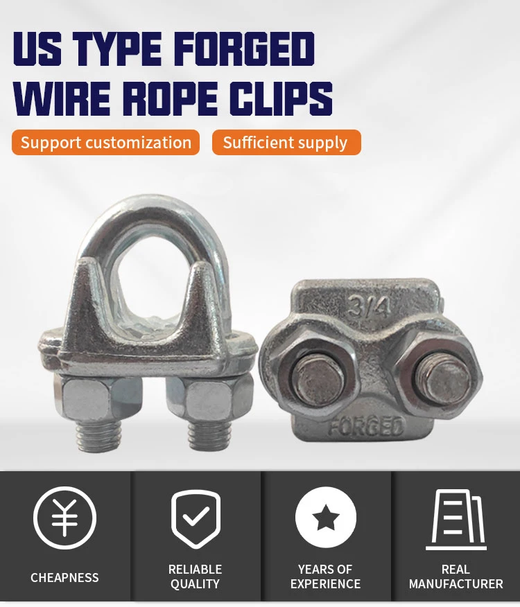 Zinc Plated US Type Drop Forged Wire Rope Clamp| Alibaba.com