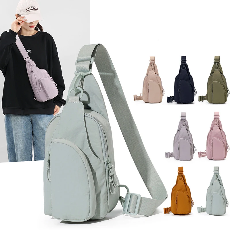 Nylon Chest Bag Sling Lightweight Crossbody Fanny Pack Casual Sports Single Shoulder for Men, Custom Logo & OEM/ODM Welcome
