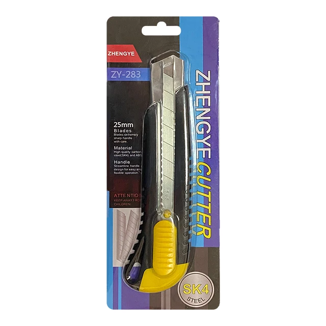 Сверхмощный пистолетный захват с лезвием 25 мм, универсальный нож, высококачественный инструмент с защелкой, нож для резки