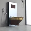 Brown gold toilet set1