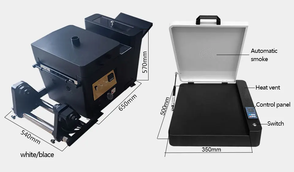 Latest A3 Xp600 Print Head with Shaking Powder Machine Pet Film 30cm DTF Printing Machine