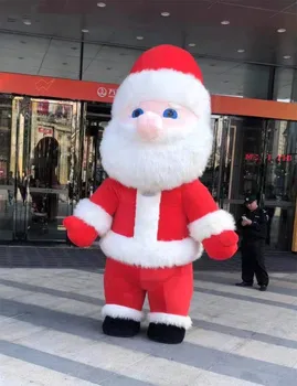 Christmas inflatable Santa Claus mascot costume for adults walking inflatable plush costume