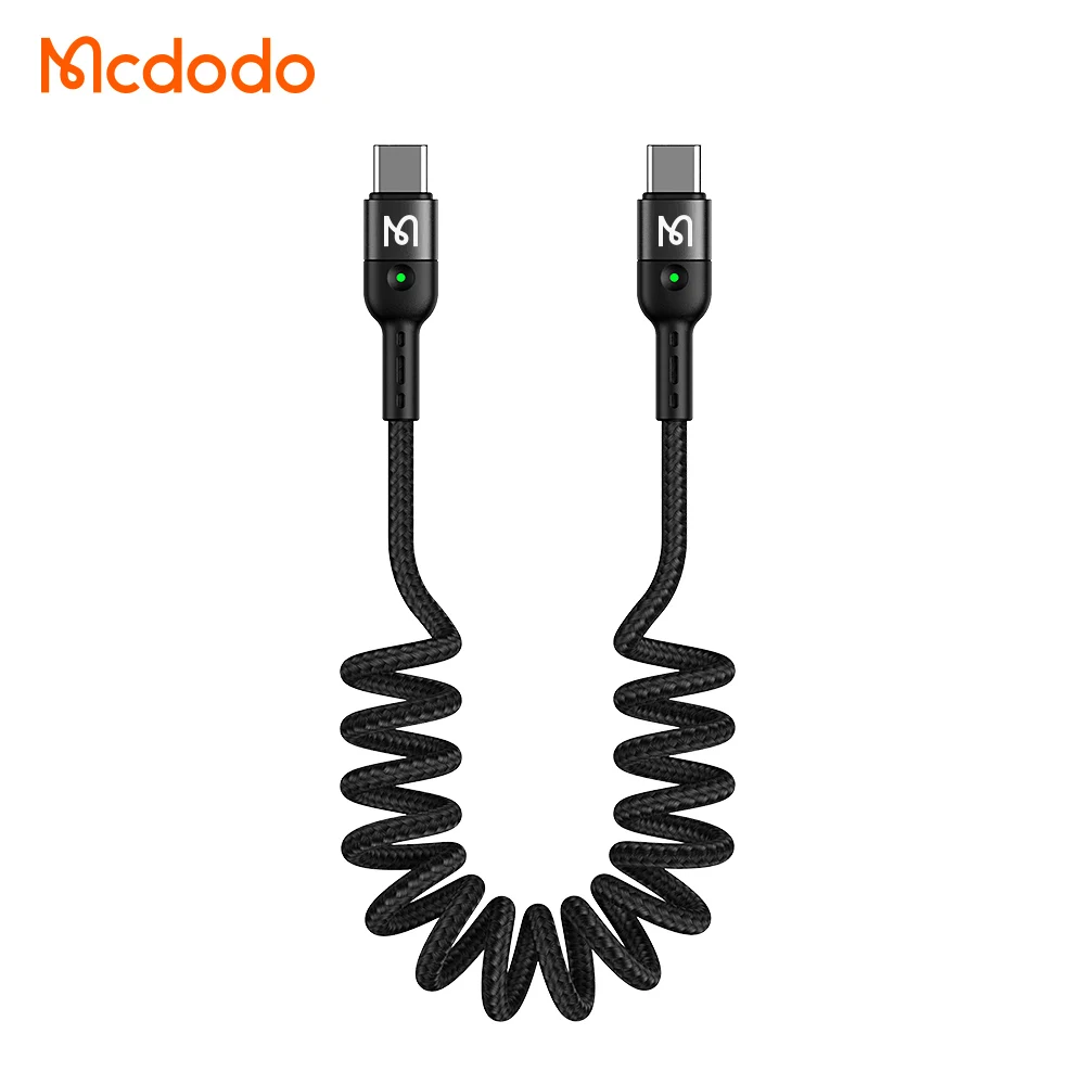 mcdodo Cavo USB C 100W 5A PD QC 4.0 Cavo di ricarica rapida USB C a USB C 1,2 m, potenza di ricarica del display visivo, compatibile con Pad Pro 2020, Galaxy